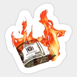 Cash to Burn Sticker